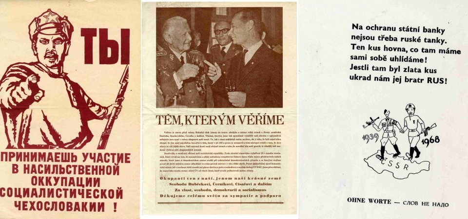 Vpád vojsk varšavské smlouvy do Československa 21. srpna 1968 vyvolal vlnu rozhořčení. Drtivá většina obyvatel republiky dávala najevo svůj nesouhlas nejrůznějším způsobem. Odsuzující ... <a href="#" class="showslidedescr" data-slide="6">více</a>